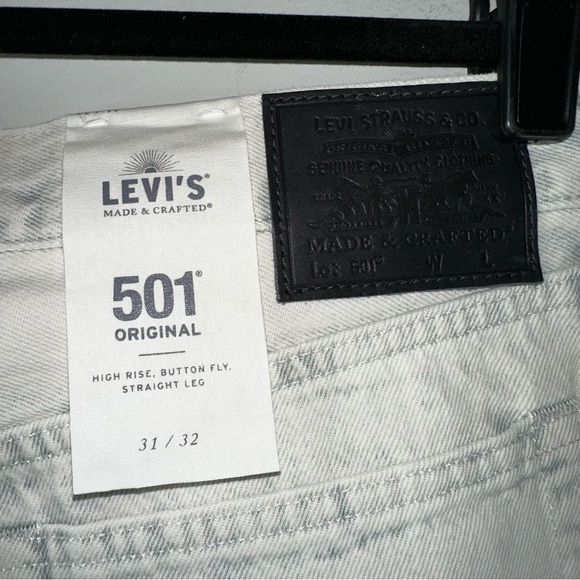 Levi’s Made & Crafted 501 Original High Rise Straight Leg Women’s Jeans Size 31 - Picture 6 of 15